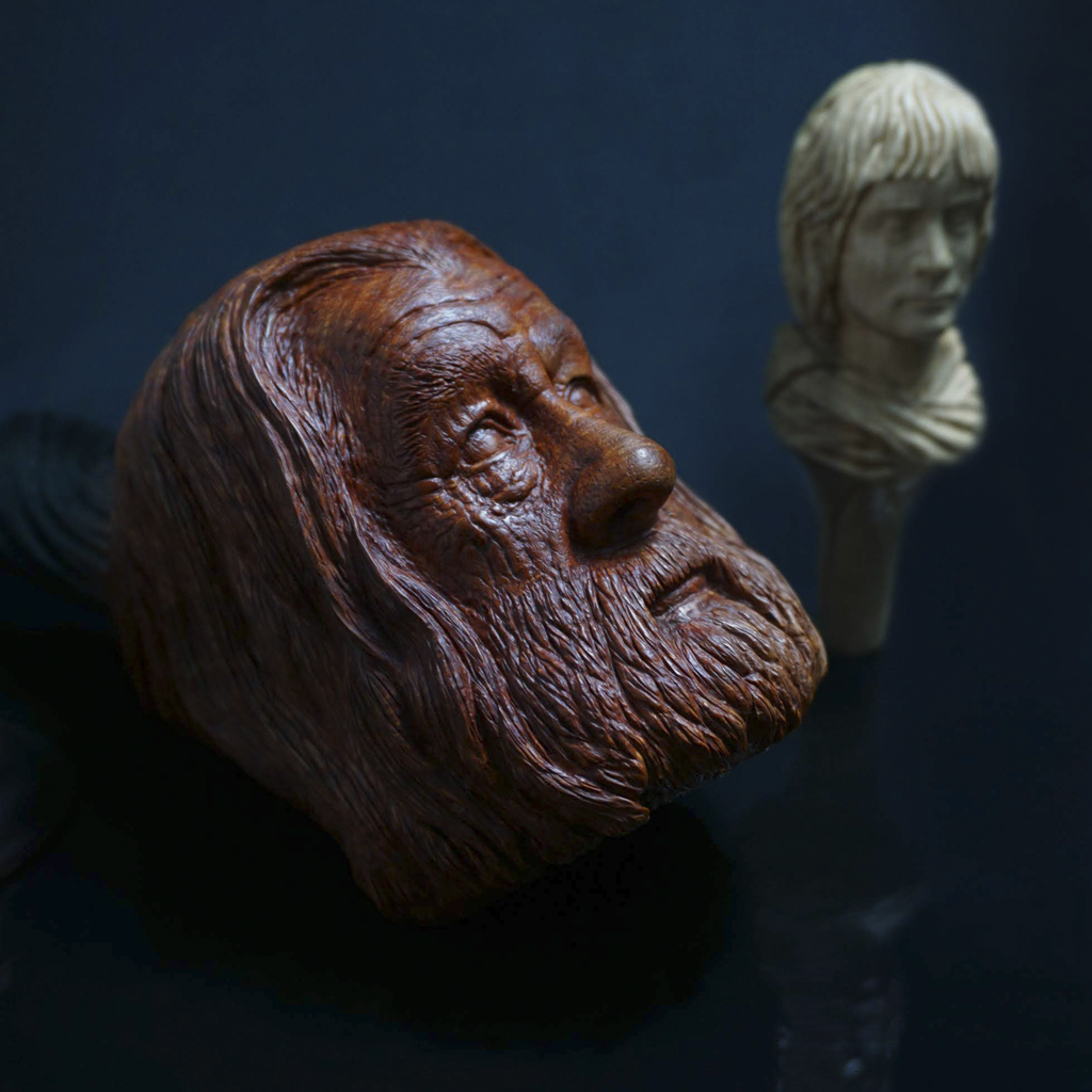 Gandalf - carved briar pipe
