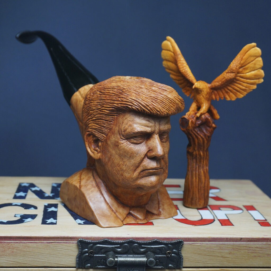 Donald Trump Smoking Pipe