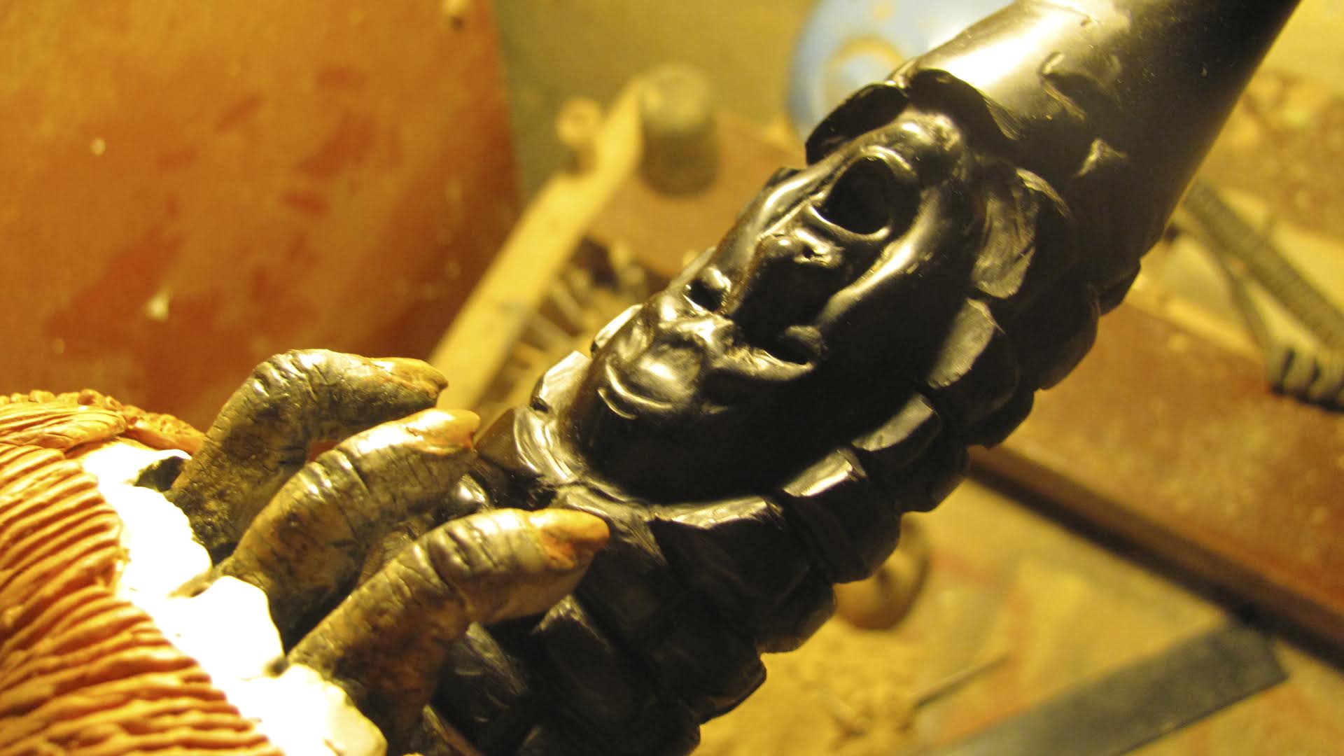 Stem - wood carving - work in progress