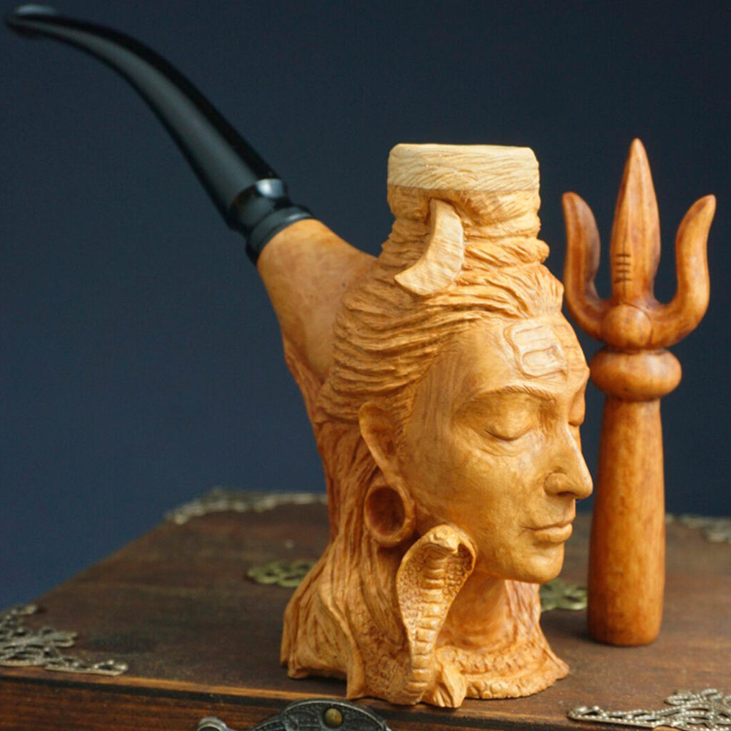 Lord Shiva Smoking Pipe