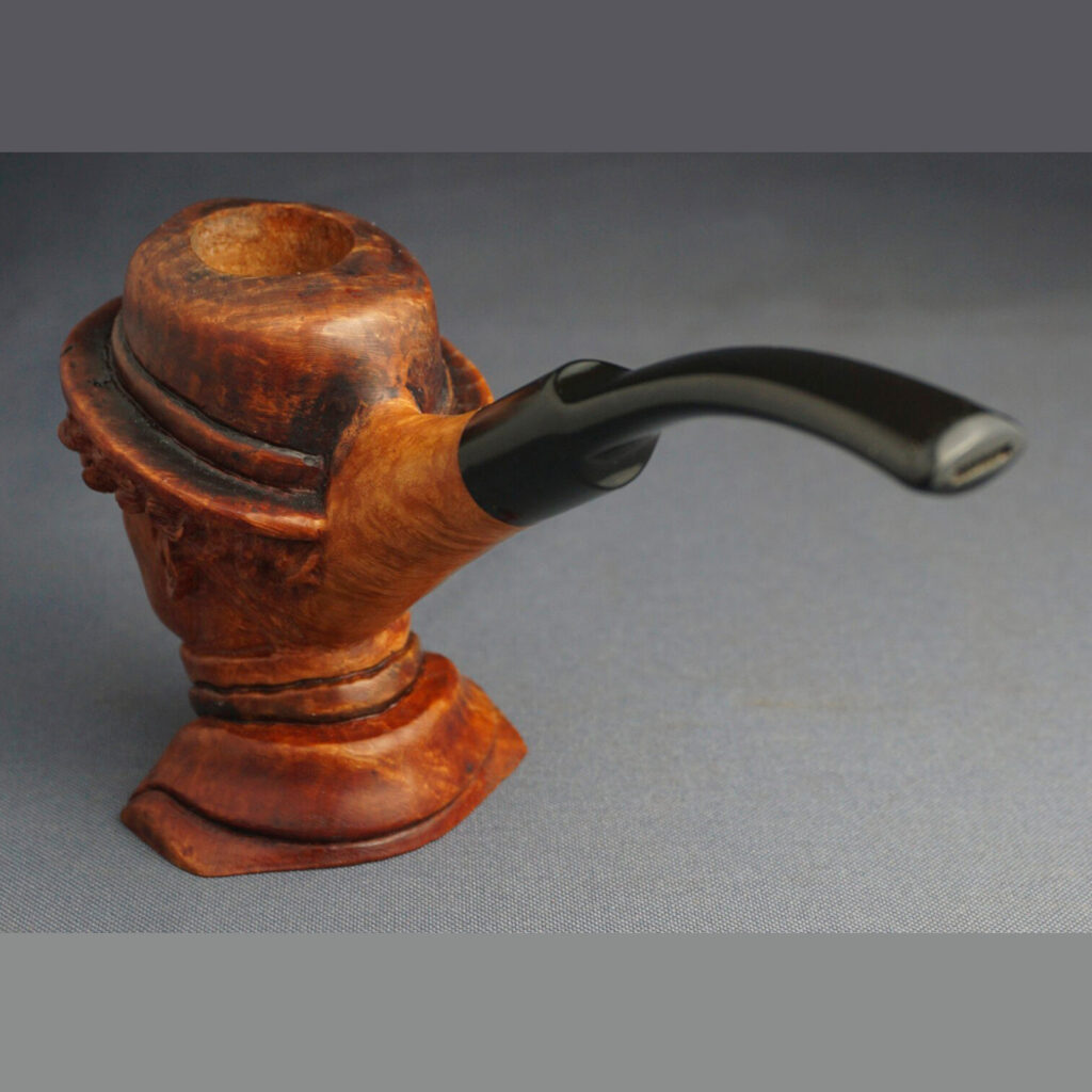 Charlie Chaplin Smoking Pipe