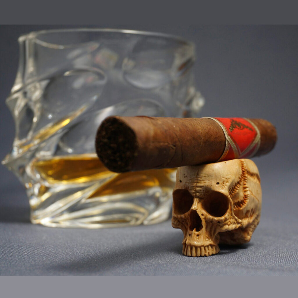 Skull Cigar Stand