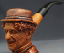 Charlie Chaplin Smoking Pipe