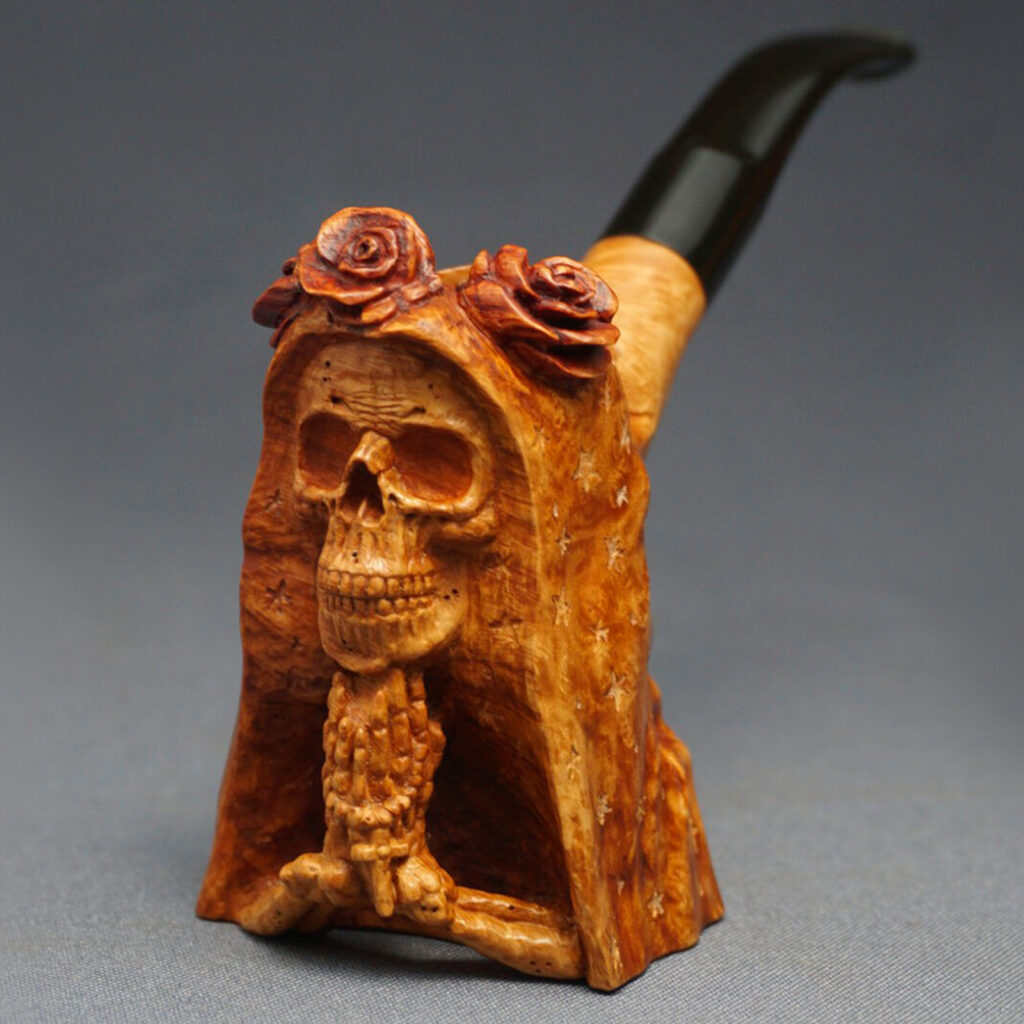 Santa Muerte Smoking Pipe