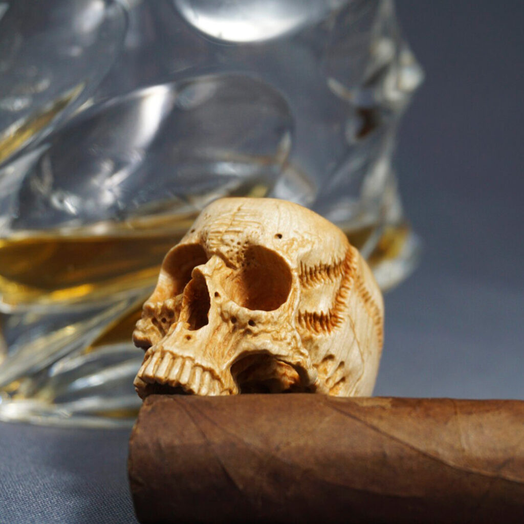 Skull Cigar Stand