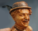 Charlie Chaplin Smoking Pipe