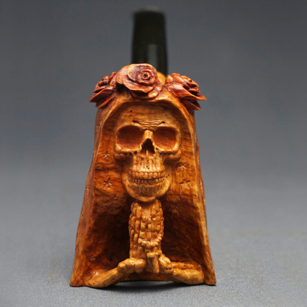 Santa Muerte Smoking Pipe