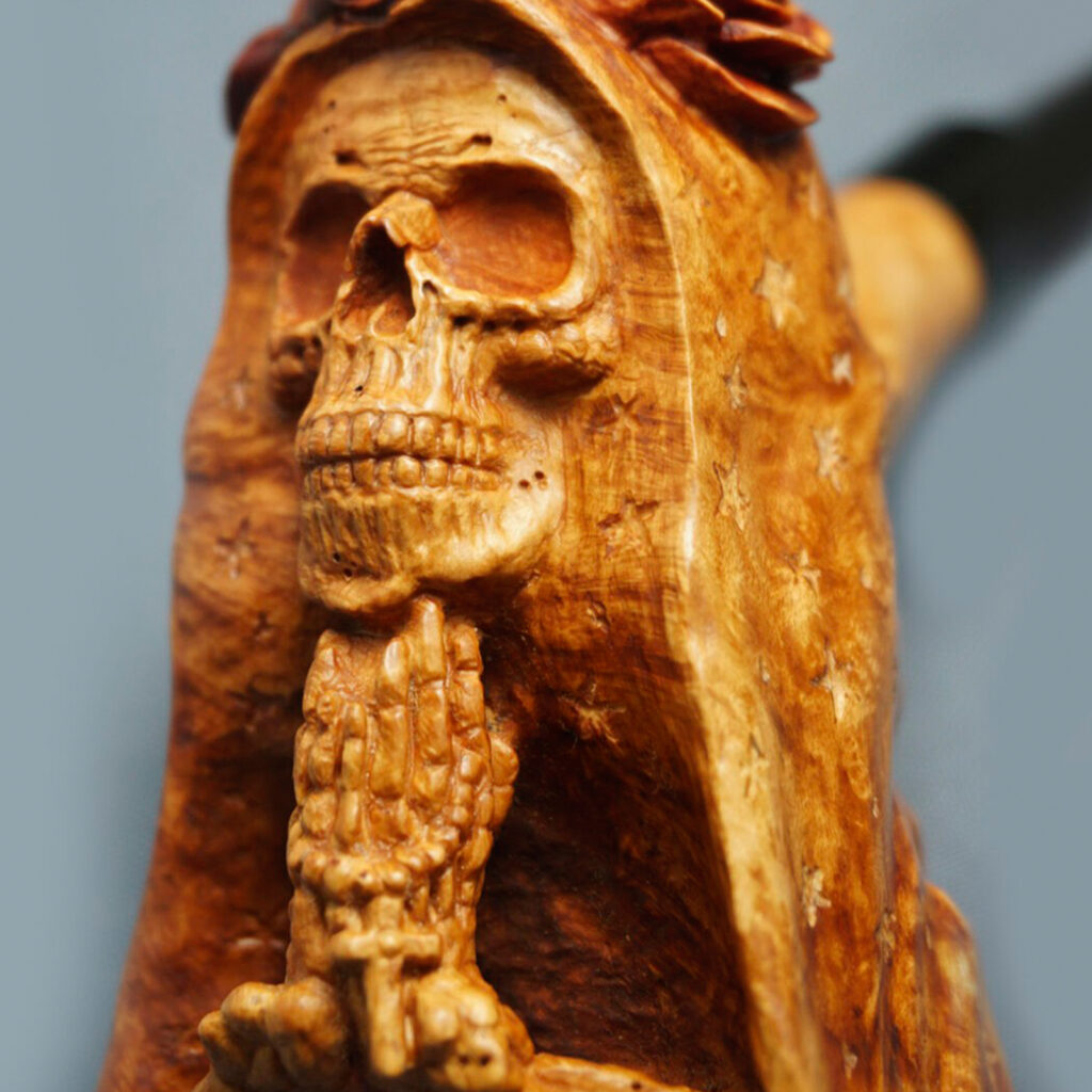 Santa Muerte Smoking Pipe