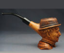 Charlie Chaplin Smoking Pipe