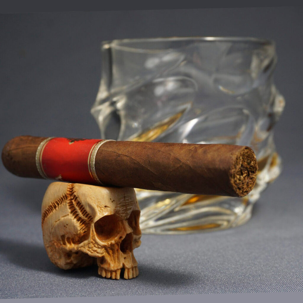 Skull Cigar Stand