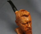 Man Bust Smoking Pipe
