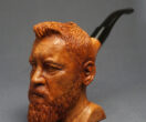 Man Bust Smoking Pipe