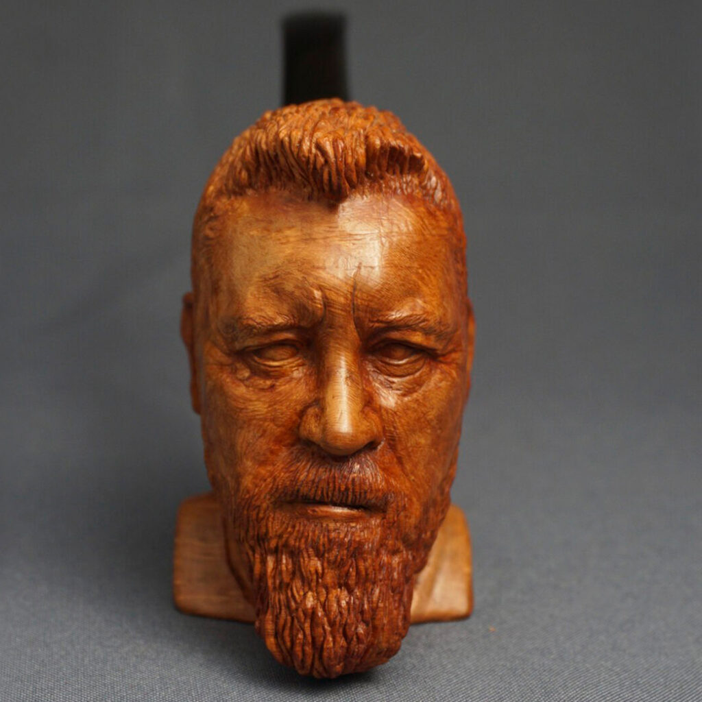 Man Bust Smoking Pipe