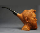 Man Bust Smoking Pipe