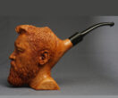 Man Bust Smoking Pipe