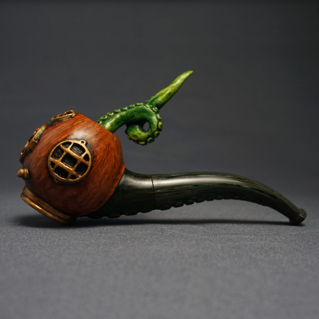 Diving Helmet Smoking Pipe