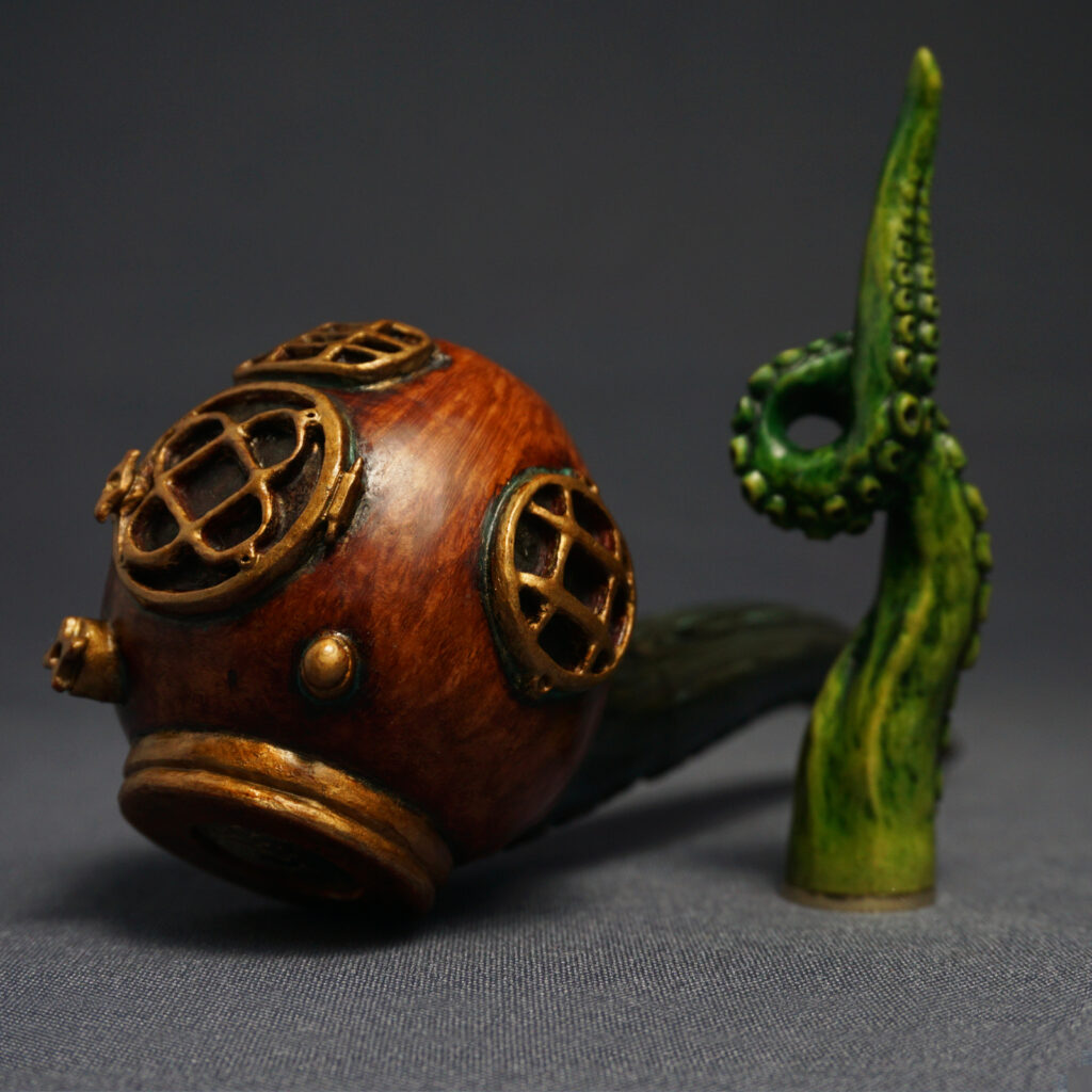 Diving Helmet Smoking Pipe
