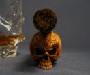 Pumpkin Skull Cigar Holder