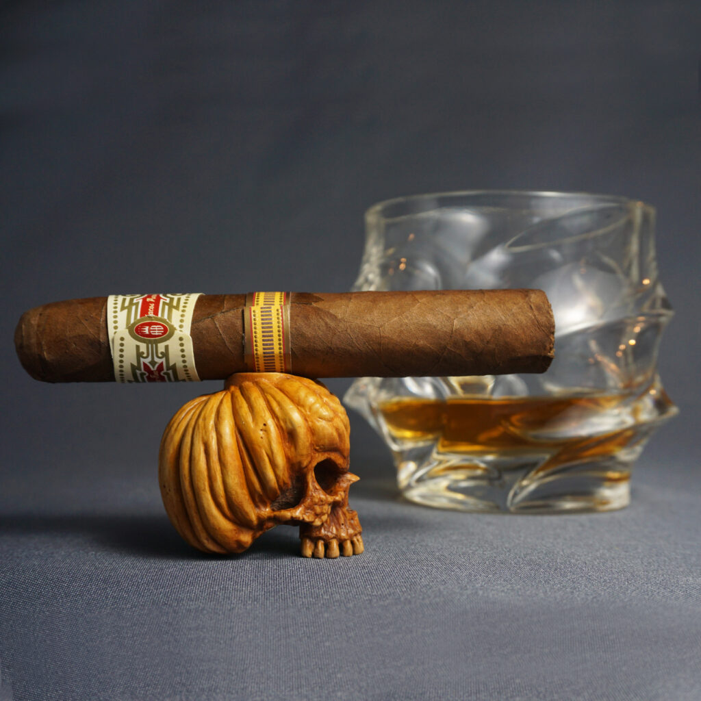 Pumpkin Skull Cigar Holder