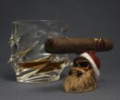 Santa Skull Cigar Holder