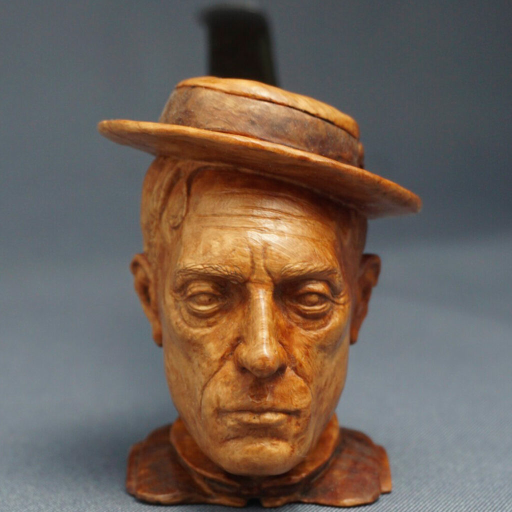 Buster Keaton Smoking Pipe