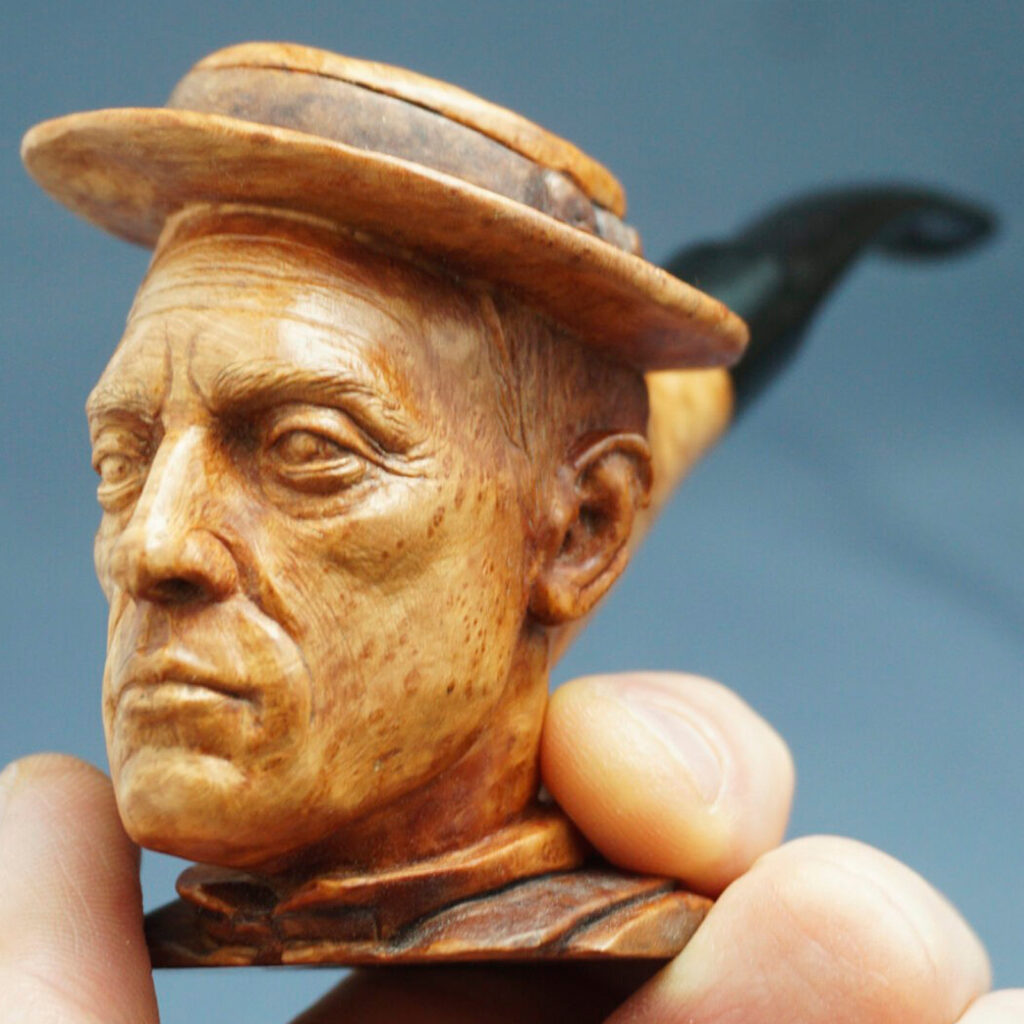 Buster Keaton Smoking Pipe