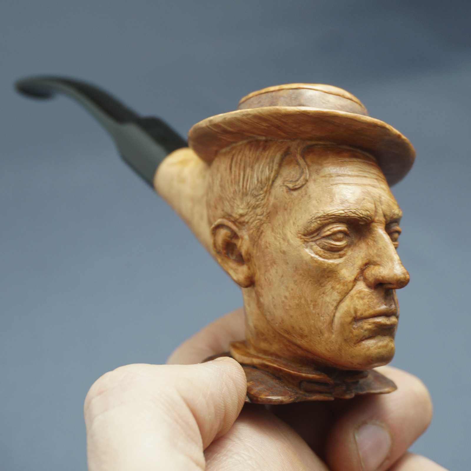 Buster Keaton Smoking Pipe