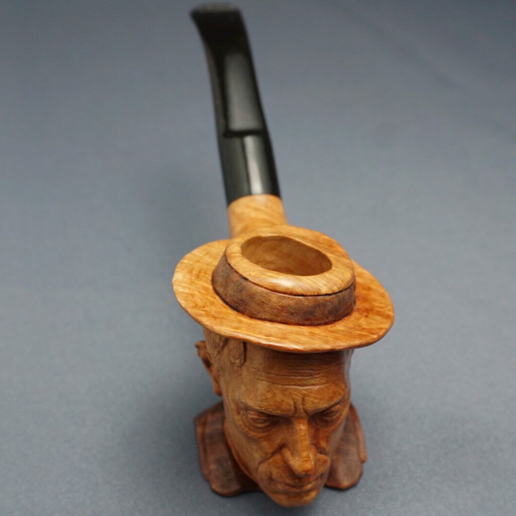 Buster Keaton Smoking Pipe