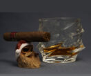 Santa Skull Cigar Holder
