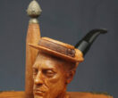 Buster Keaton Smoking Pipe