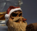 Santa Skull Cigar Holder