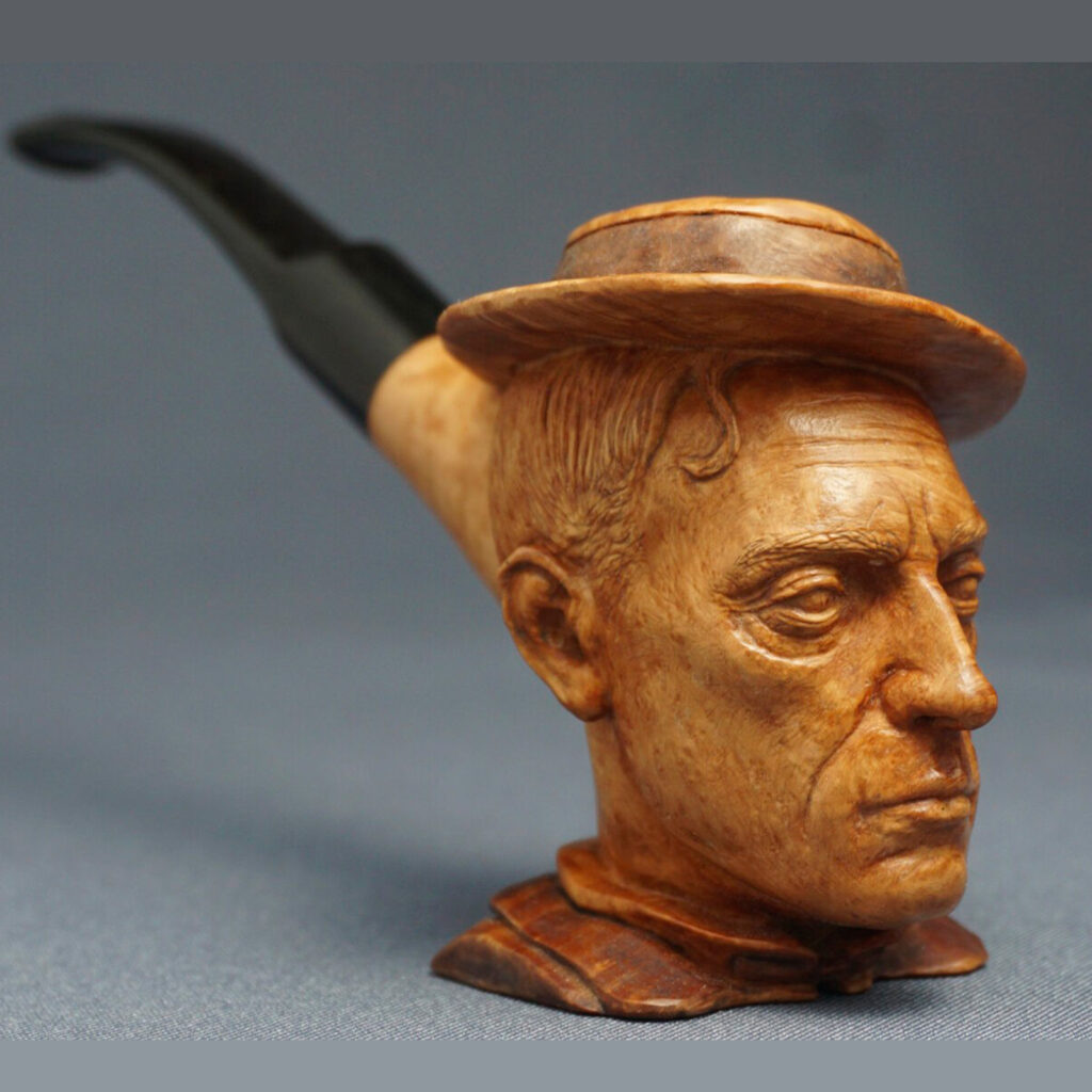 Buster Keaton Smoking Pipe