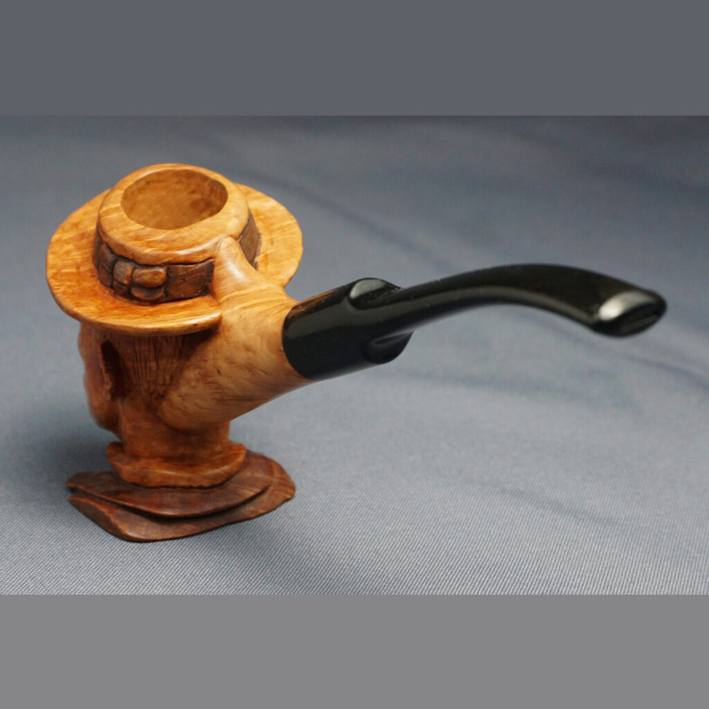 Buster Keaton Smoking Pipe