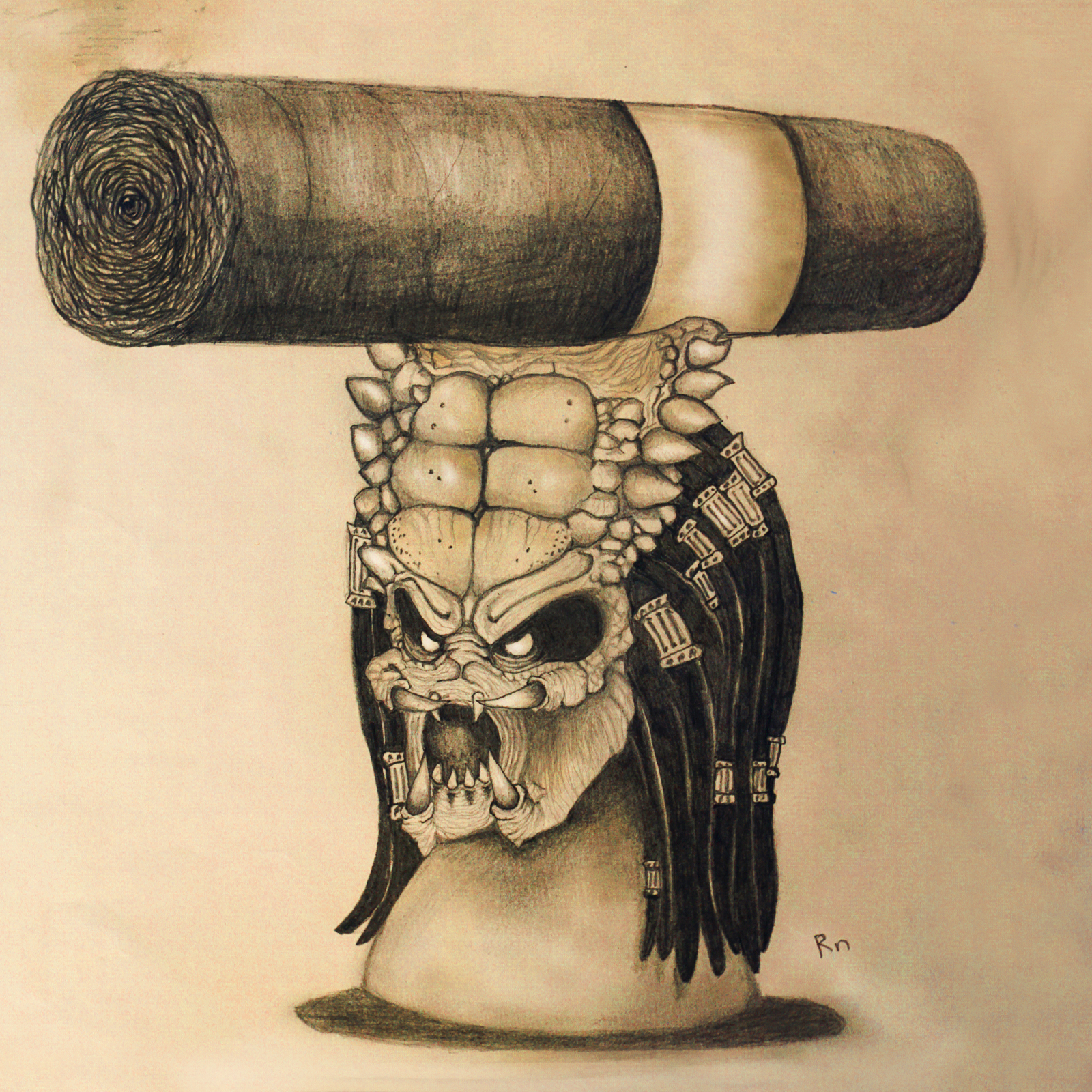 Predator cigar holder