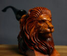 Lion smoking pipe