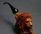 Lion smoking pipe