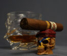 Warrior Skull Cigar Stand