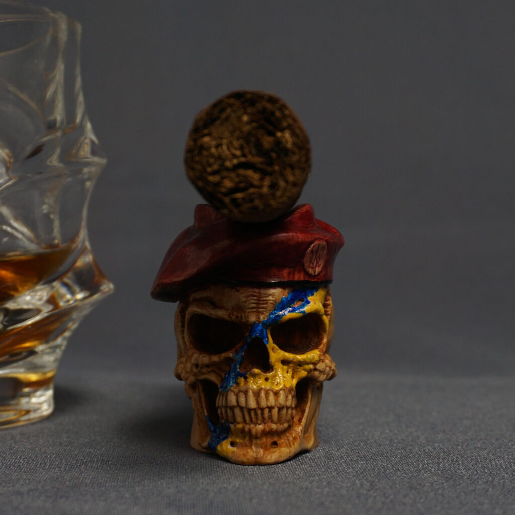 Warrior Skull Cigar Stand