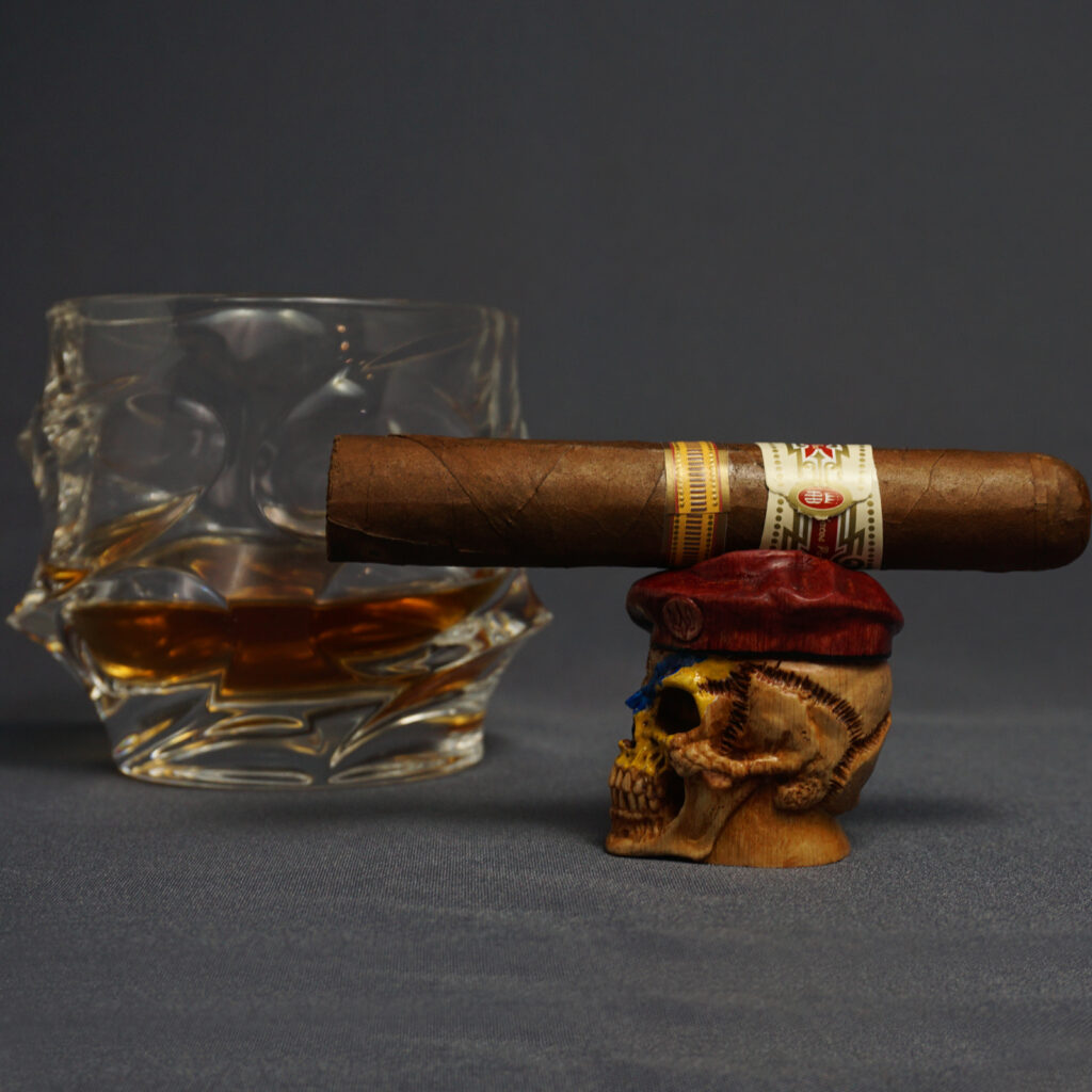 Warrior Skull Cigar Stand