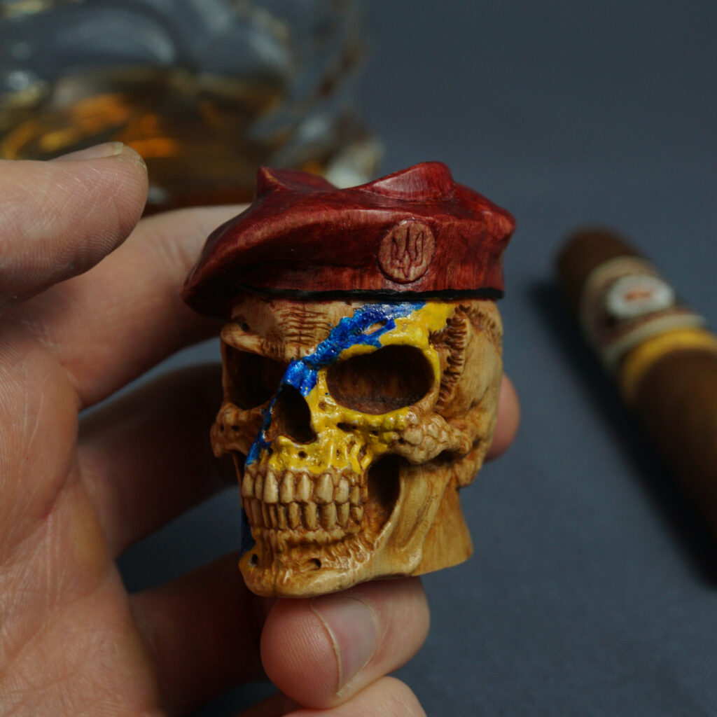 Warrior Skull Cigar Stand