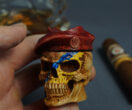 Warrior Skull Cigar Stand