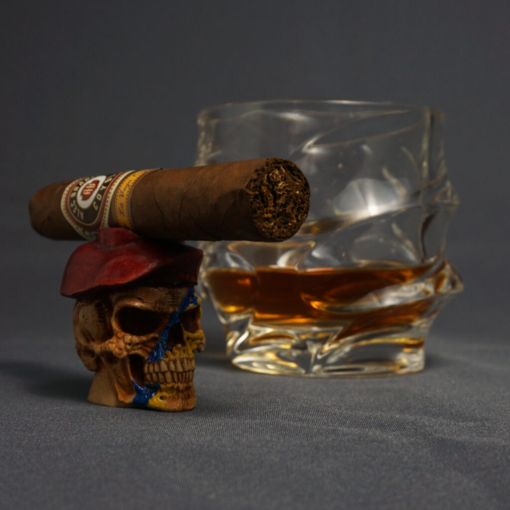 Warrior Skull Cigar Stand