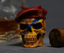 Warrior Skull Cigar Stand