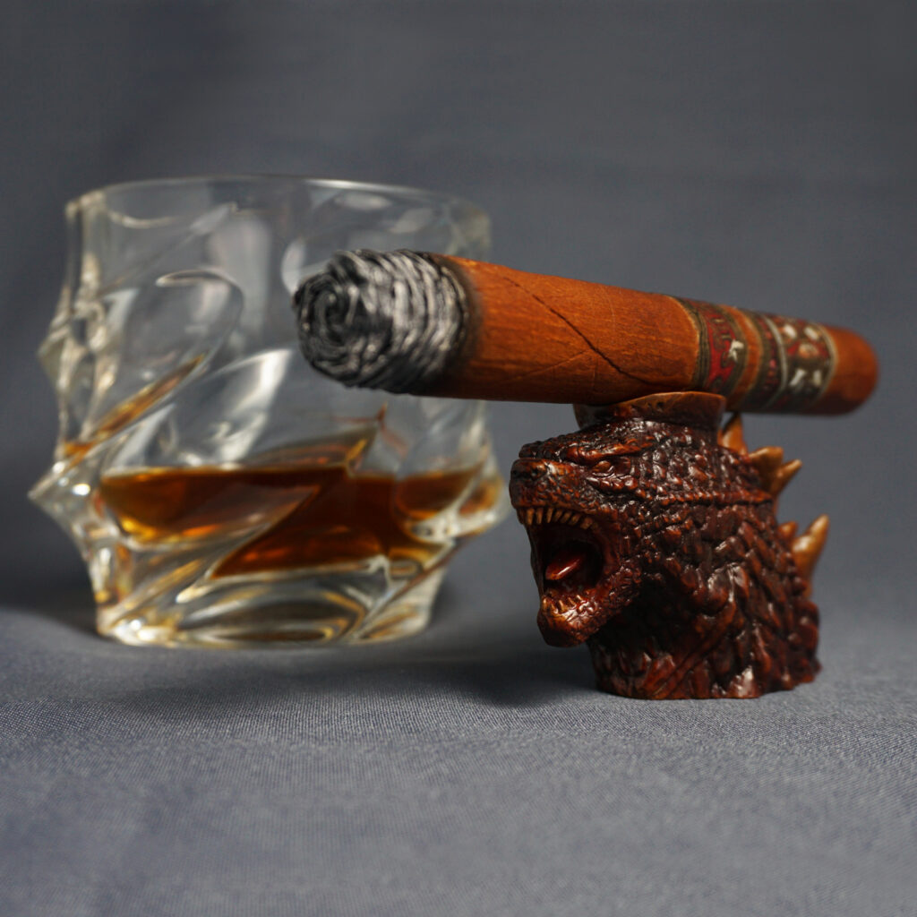 Godzilla cigar rest