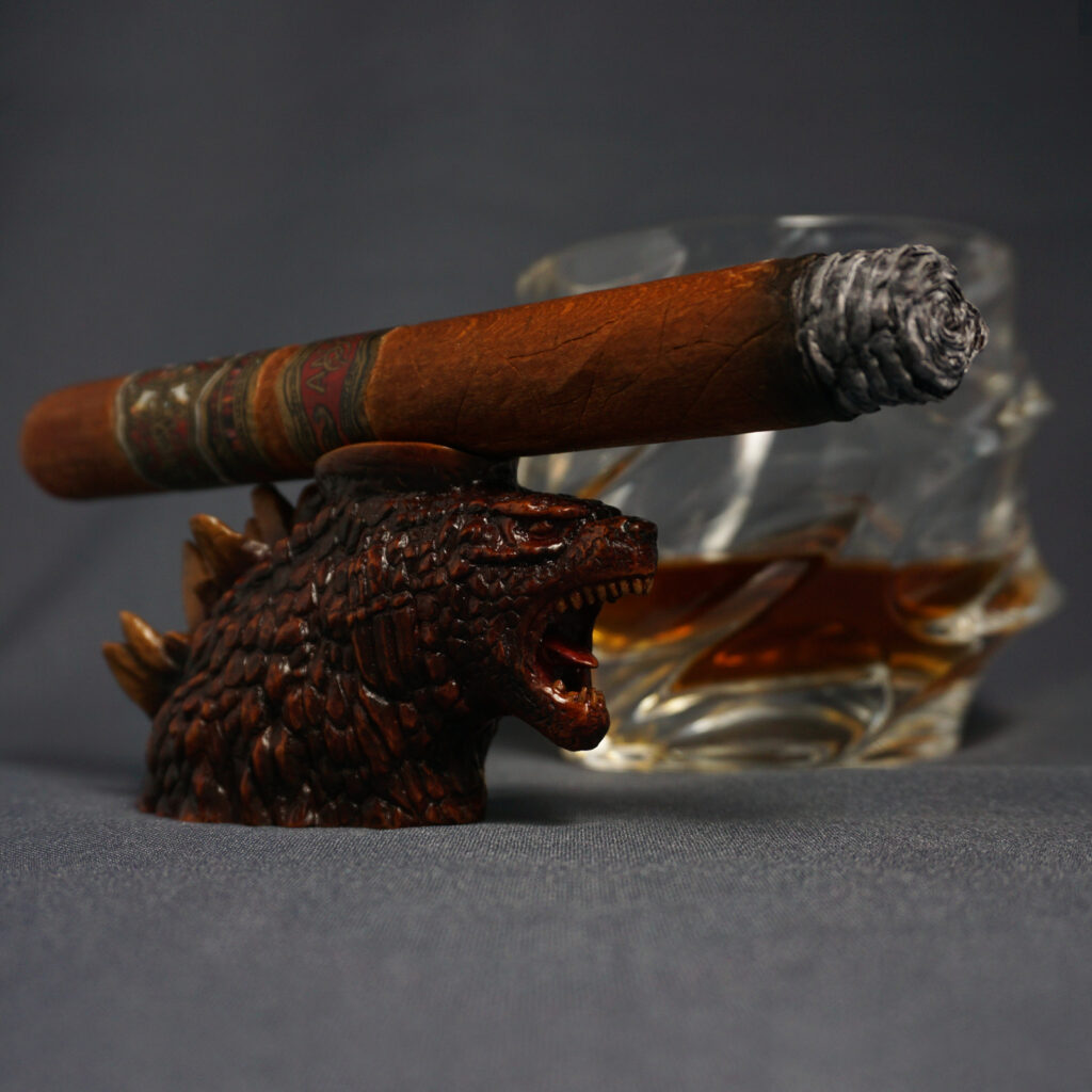 Godzilla cigar rest