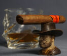Arthur Morgan bust cigar stand