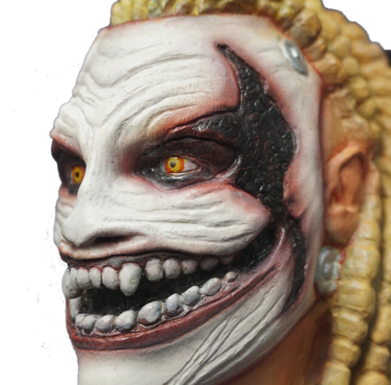 The fiend wooden bust