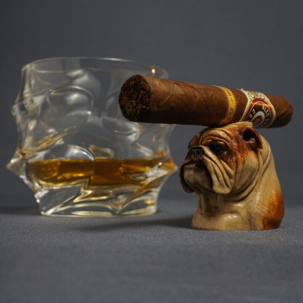 bulldog cigar stand