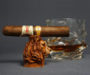 Lion cigar stand