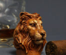 Lion cigar stand